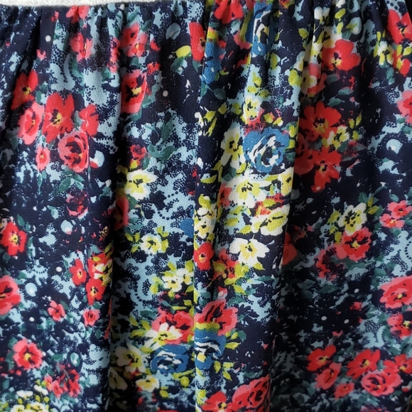 Bailey Blue Lace Flowered Dress Size M - Picture 4 of 7